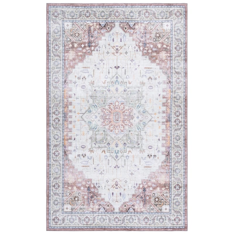 SAFAVIEH Arizona Renie Traditional Rug - 5' x 8' - Beige Green/Brown