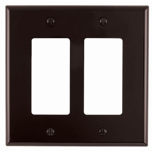 2 Gang Decora Plate Brown