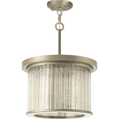 POINT DUME® Sequit Point Collection Antique Nickel Semi-Flush Convertible - 14.25 in x 14.25 in x 14.375 in