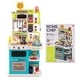 preview thumbnail 2 of 18, Costway Kids Kitchen Playset with Realistic Sounds Lights Play Sink 95 - See Details Blue