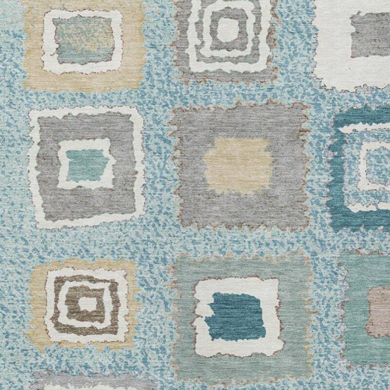 HomeRoots Geometric Transitional Rectangle Outdoor Rug