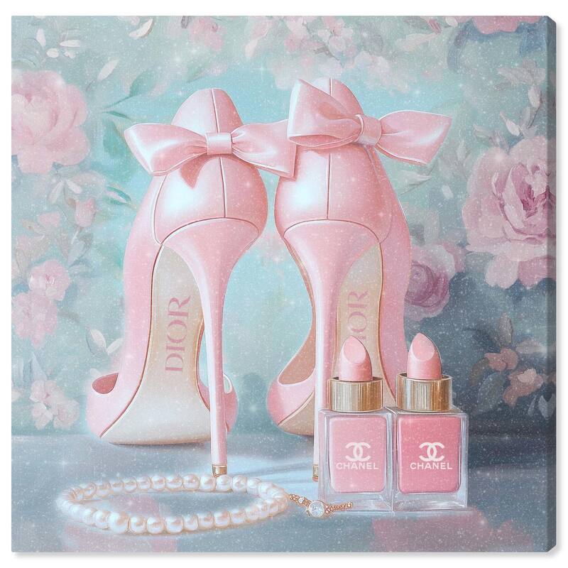 Love Dainty Heels Canvas by Art Remedy, Gallery Wrapped - 40" x 40"