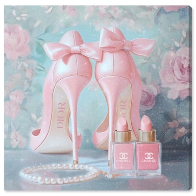 Love Dainty Heels Canvas by Art Remedy, Gallery Wrapped