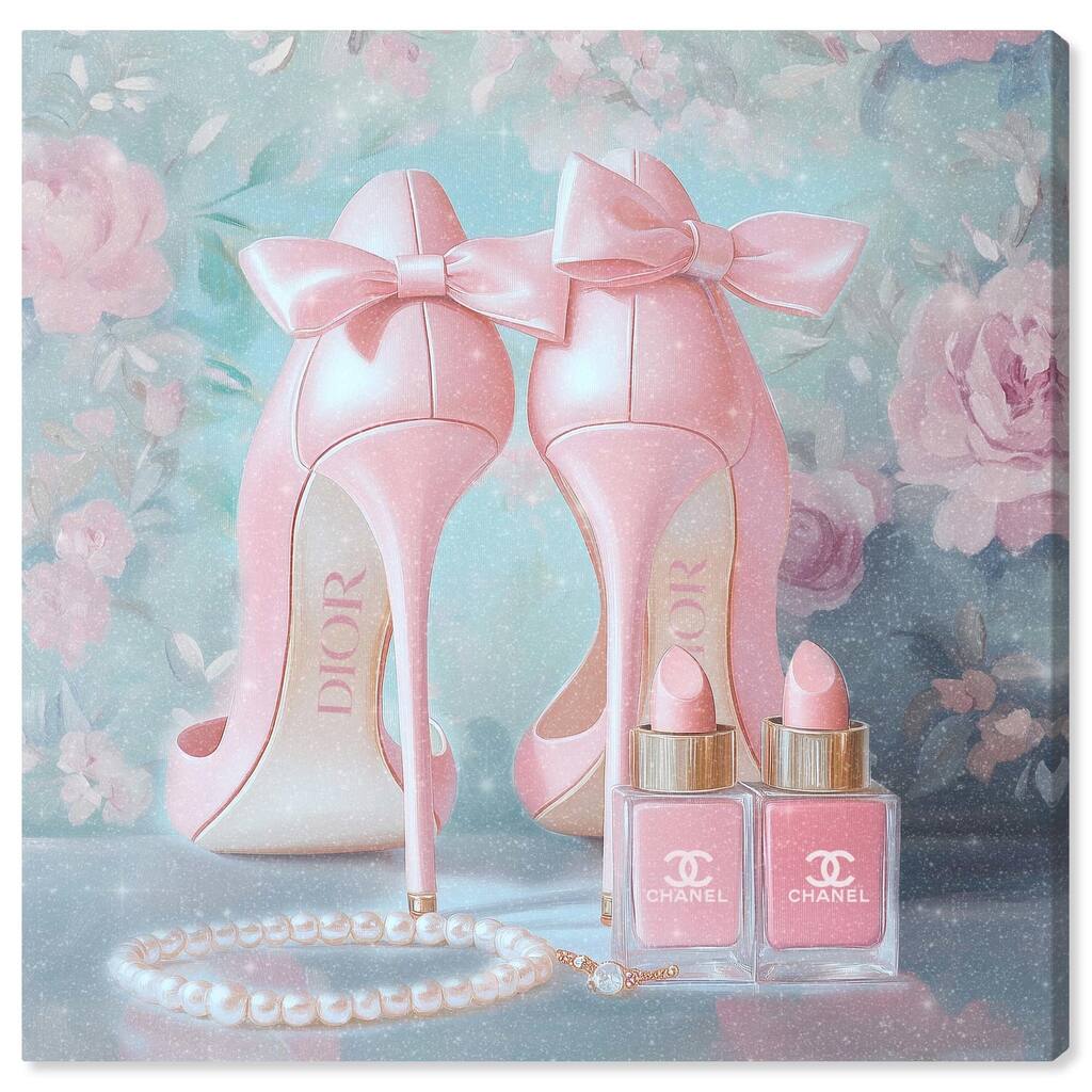 Love Dainty Heels Canvas by Art Remedy, Gallery Wrapped