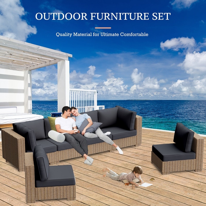 14 Piece Patio Furniture Cushion Set Outdoor Sofa Replacement Cushions Bed Bath Beyond 40760803