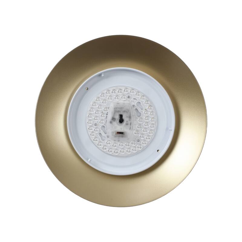 11.8-in W LED Compatible Mid-Century Modern Semi Flush Mount Ceiling Light