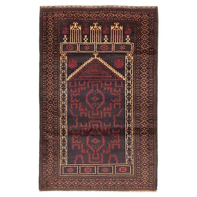 Teimani Black Rug 2'11" x 4'7" - 2'11 x 4'7