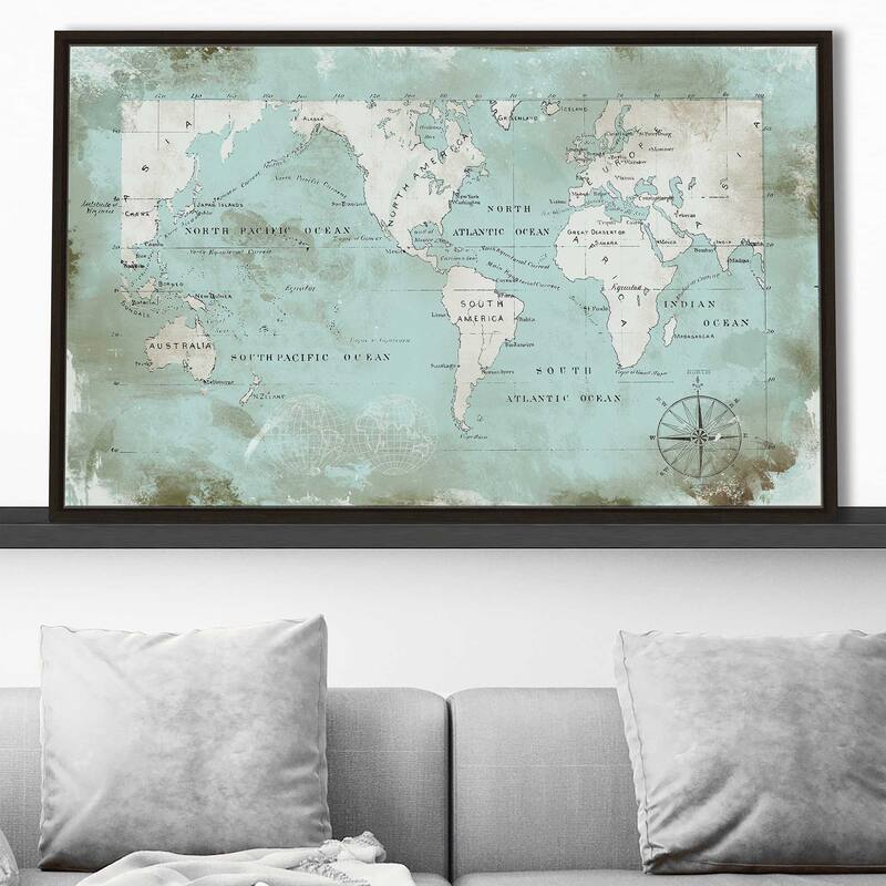 "Ocean Blue" by Carol Robinson Print on Floating Canvas