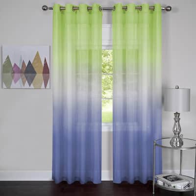 Achim Rainbow Semi-Sheer Grommet Top Curtain Panel