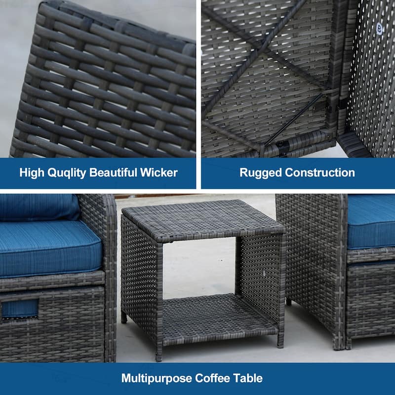 Outdoor Wicker Patio Furniture Set for Relaxing and Stylish Spaces