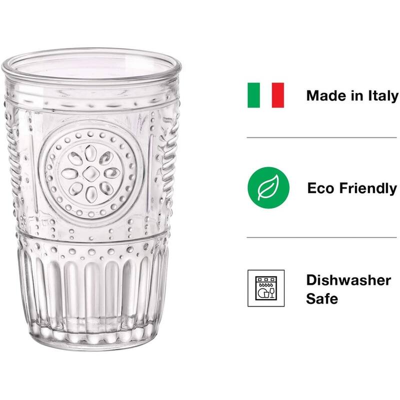 Bormioli Rocco Set Of 4 Romantic Glasses