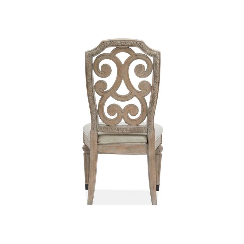 Magnussen Home Marisol Fawn Upholstered Side Chair Two Pack - 21''W x 25''D x 42''H