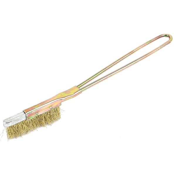 21cm Length Handy Tool Metal Handle Brass Wire Cleaning Brush