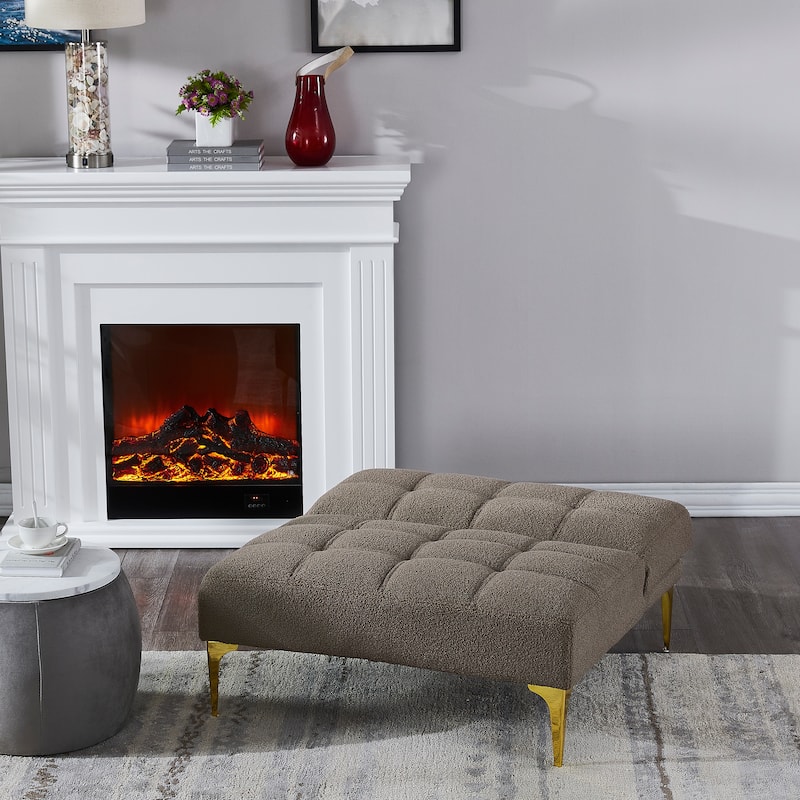 Convertible Teddy Fabric Sofa Bed - Perfect for Apartment Living