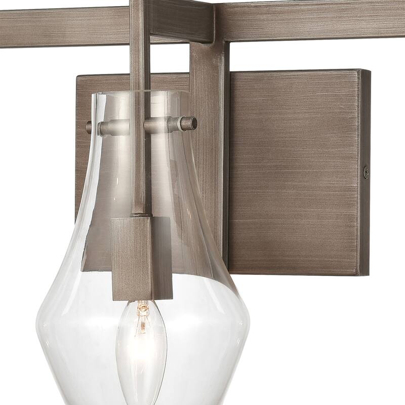 Culmination 26-inch Wide 3-Light Vanity Light in Weathered Zinc