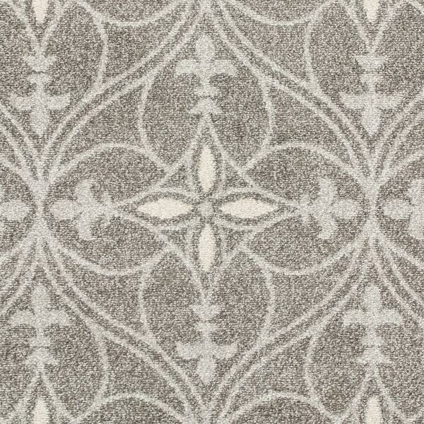 2'X4' Grey Machine Woven Uv Treated Ogee Indoor Outdoor Accent Rug
