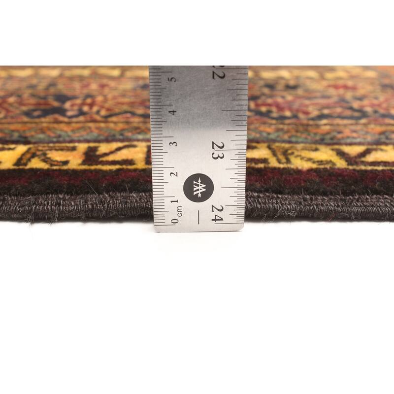 ECARPETGALLERY Hand-knotted Teimani Burgundy Wool Rug - 3'3 x 5'1