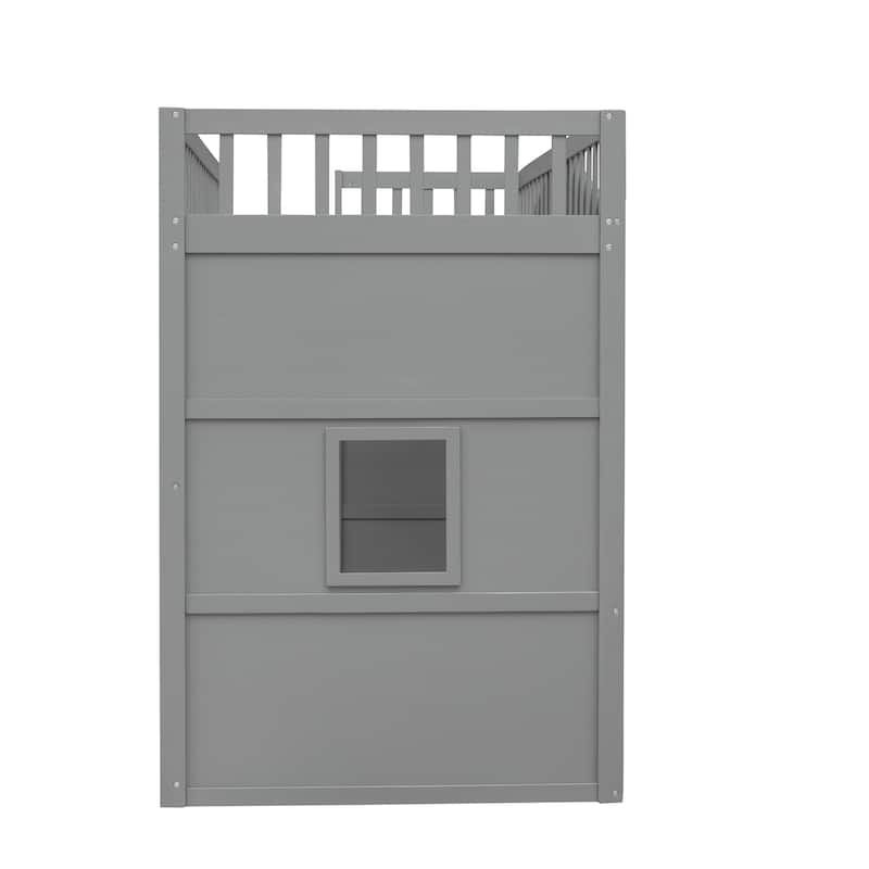 Castle Style Solid Pine Loft Bed