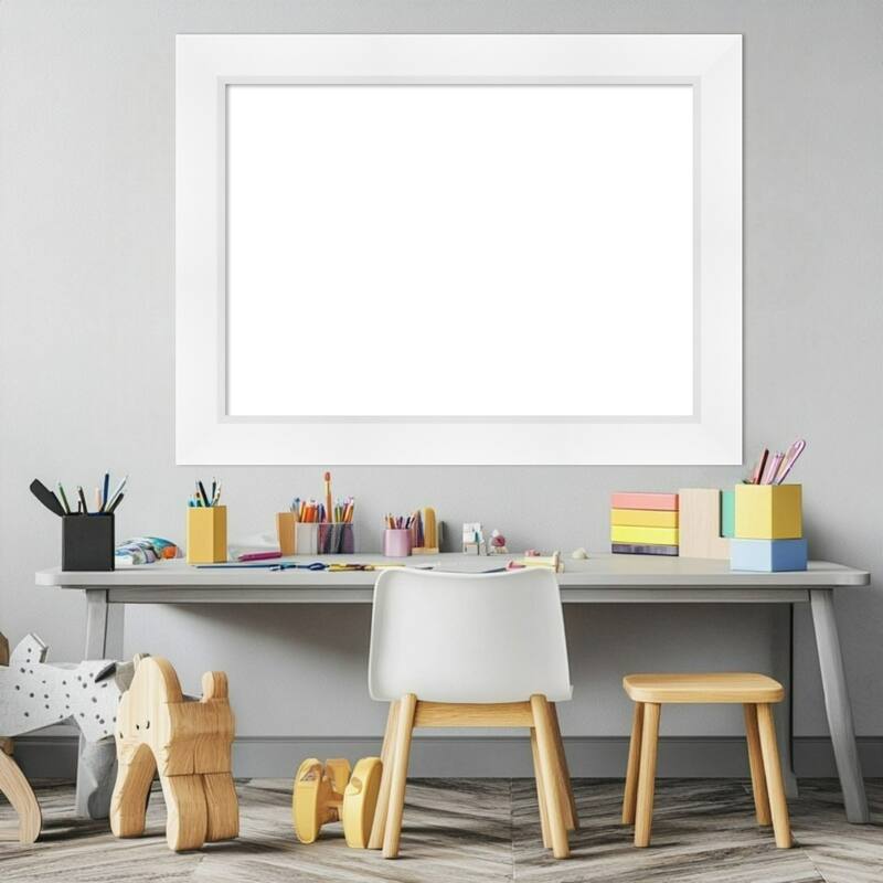 Sloped Framed Dry Erase Magnetic Board
