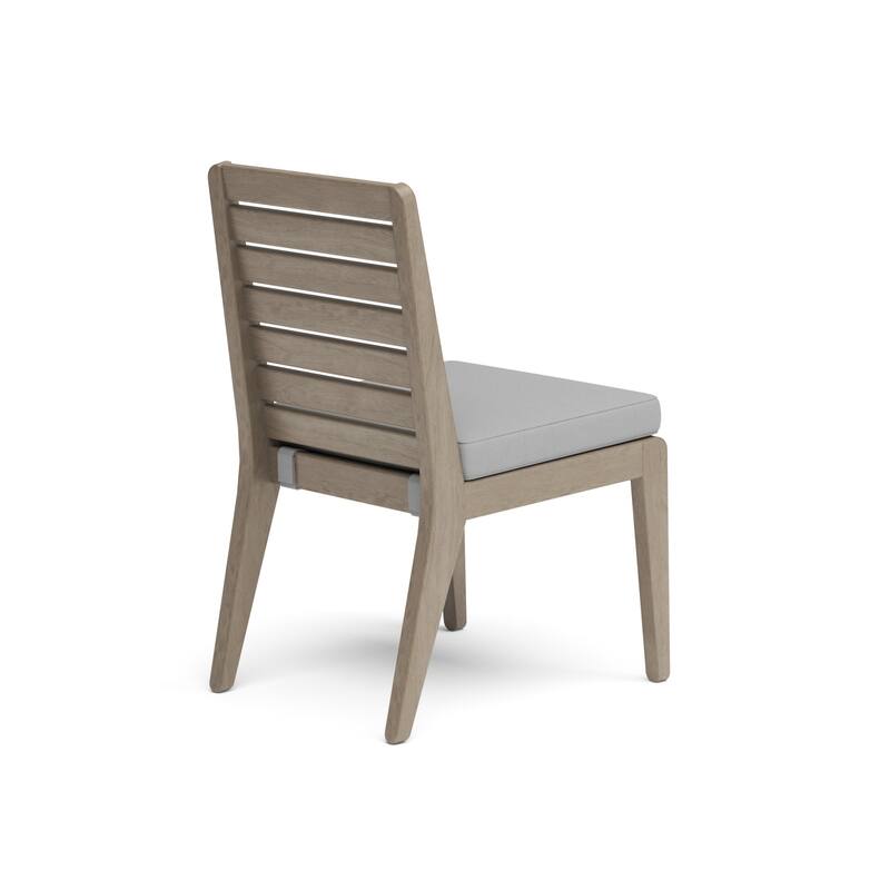 Homestyles Sustain Gray Wood Outdoor Dining Chair Pair