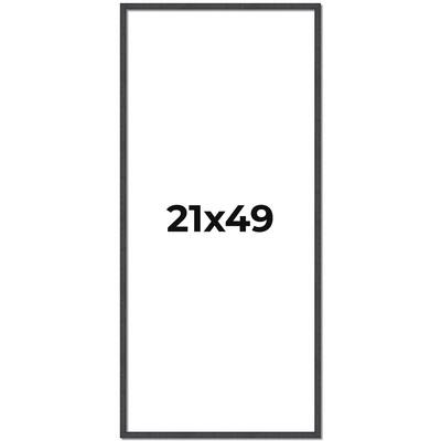 21x49 Frame Brown Solid Wood Picture Frame - Complete Modern Photo