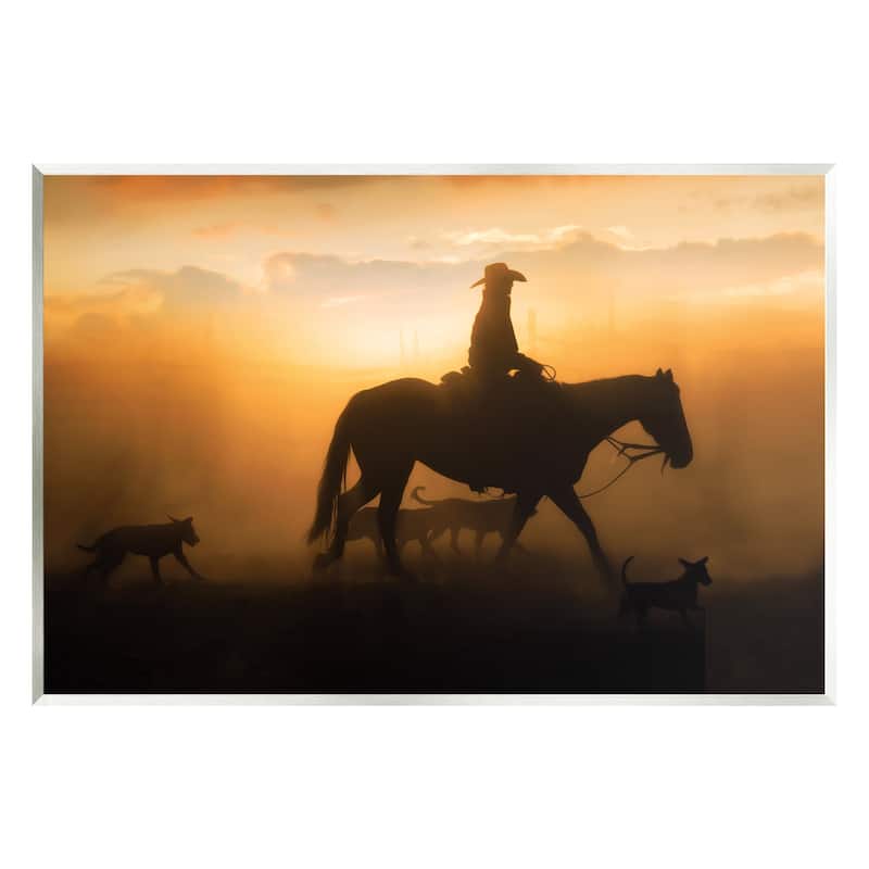 Stupell Western Horse at Sunset Wall Plaque Art Design by PBurchettePhoto - 19 x 13