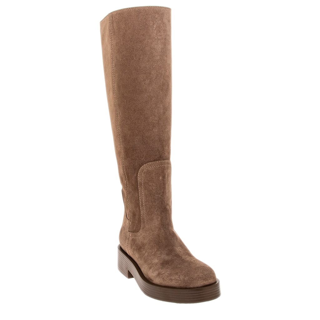 Casadei Charlie Suede High Boots - Beige