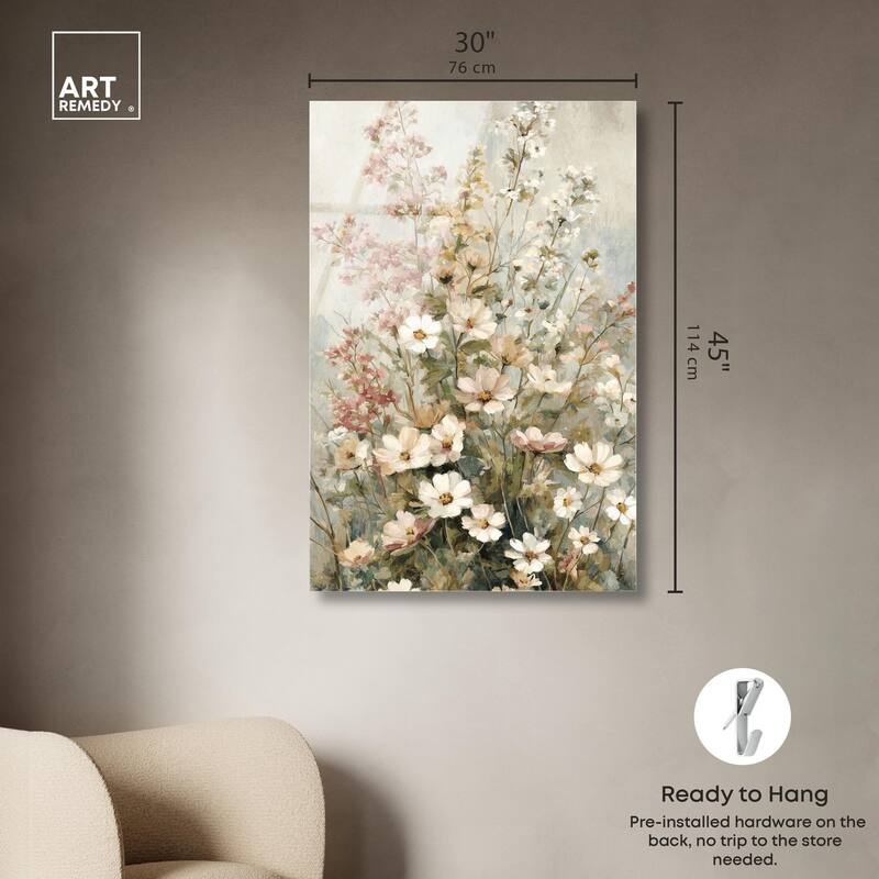 Heirloom Blossoms I Acrylic by Art Remedy, Ready to Hang