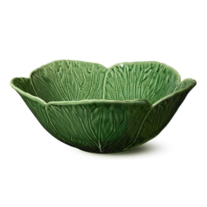 Certified International Le Jardin Cabbage 3-D Deep Bowl 12.75" x 5" - 12.75"W x 12.75"D x 5"H