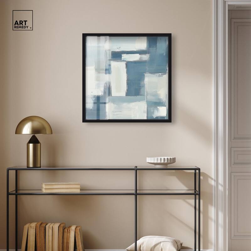 Deconstructed Blue III Shadowbox by Art Remedy