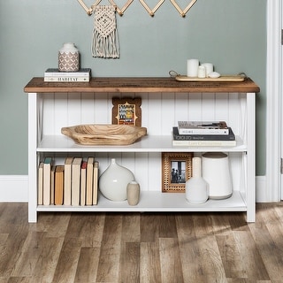White reclaimed barnwood deals farmhouse console table