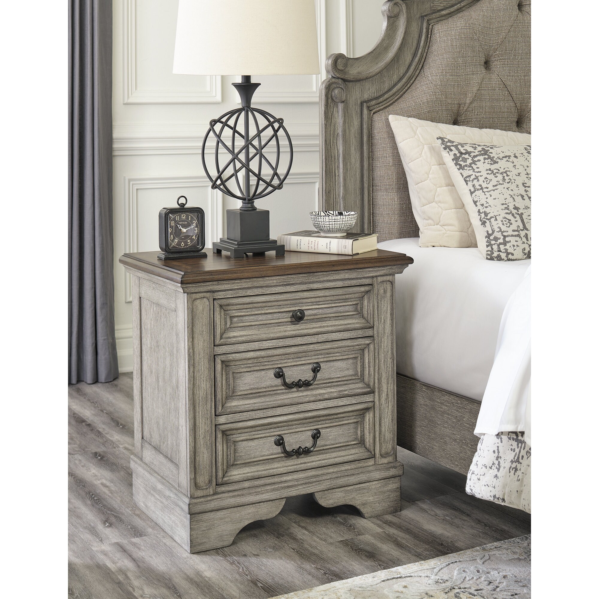 Ashley furniture 3 drawer nightstand sale