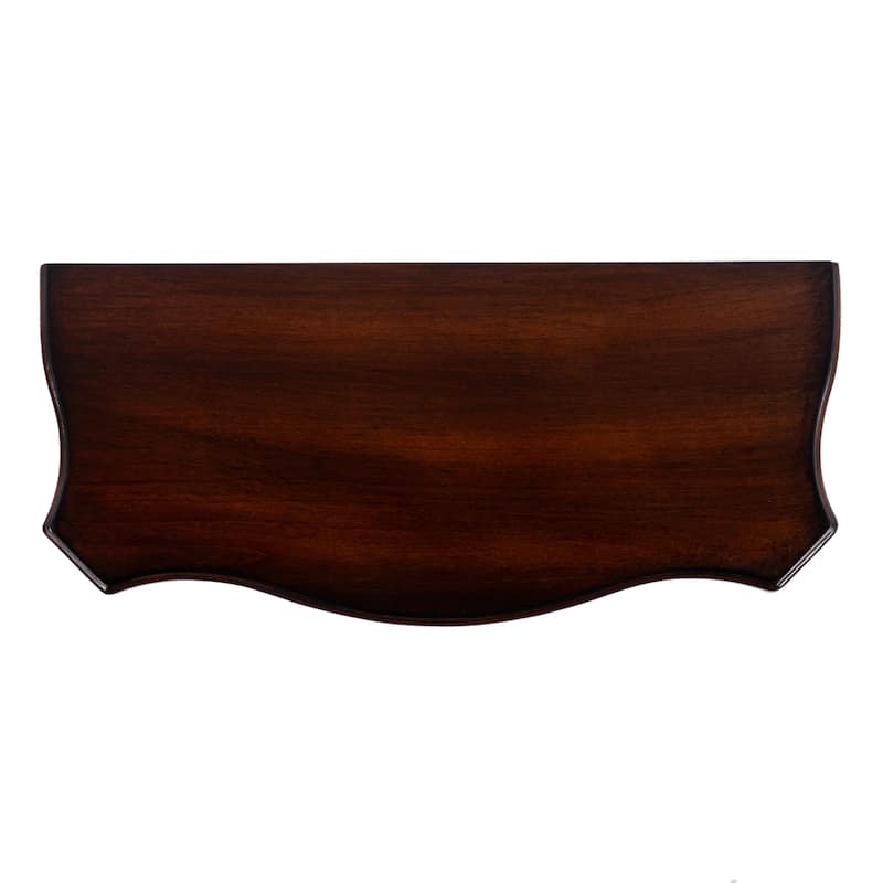 Cheshire 22 in. W Rectangular Wood Ballerina Console Table with Open Shelf
