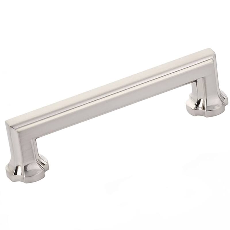 Schaub and Company Empire 4" Center to Center Traditional Elegant - Brushed Nickel