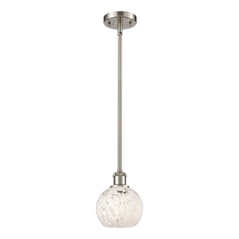 Innovations Lighting 516-1S-8-6 White Mouchette Pendant White