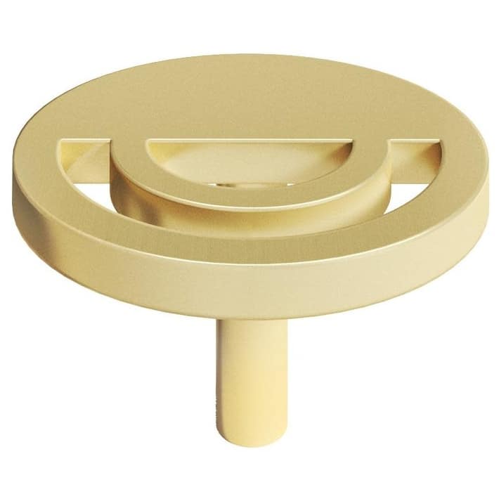 Hapny Home H22 Horizon 1-1/2" Round Modern Luxury Designer See Through - Satin Brass