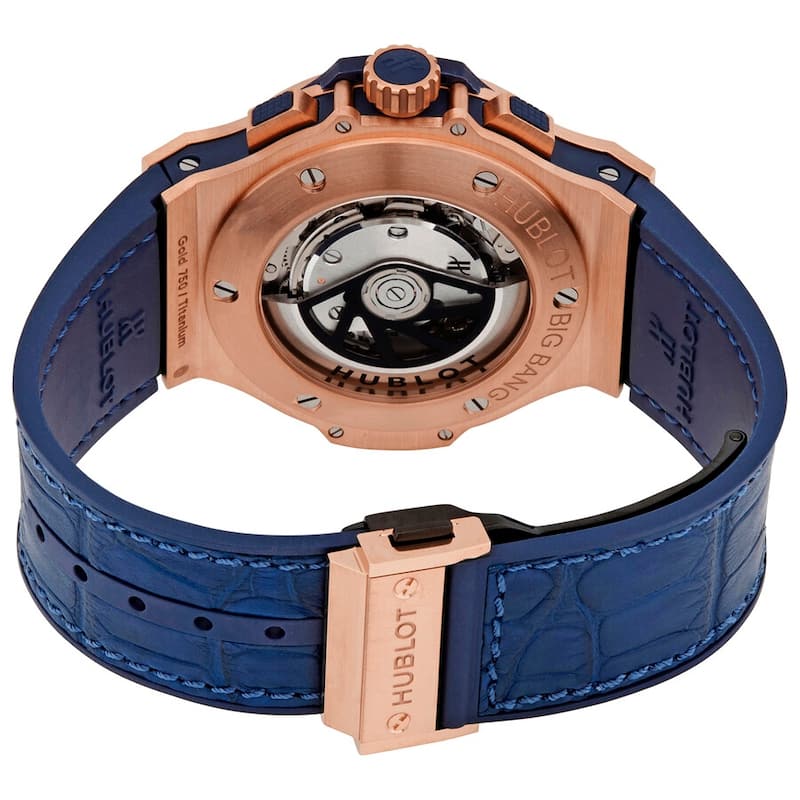 Hublot Big Bang 18kt Rose Gold Chronograph Automatic Men's Watch - Blue