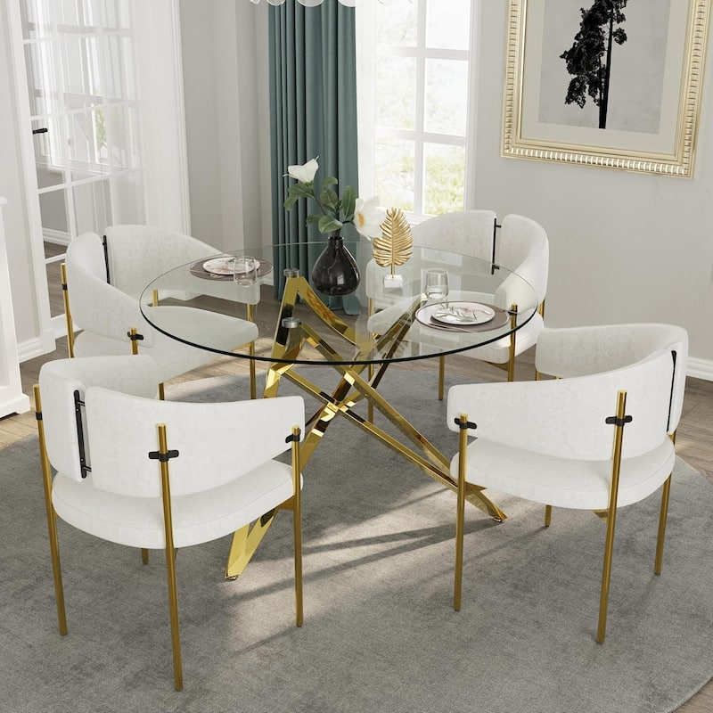 Classic and Luxurious Barrel Dining Chairs with Arms