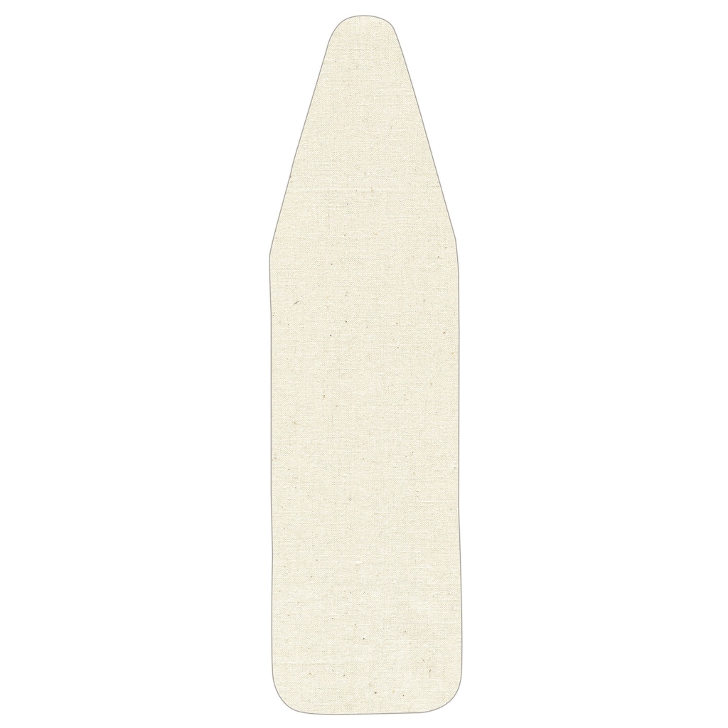 Household Essentials Cotton Wide Top Ironing Board Cover and Pad, Natural