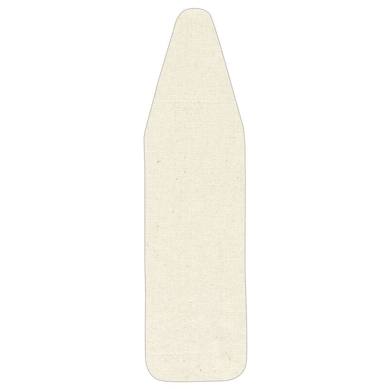 Household Essentials Cotton Wide Top Ironing Board Cover and Pad, Natural - Beige