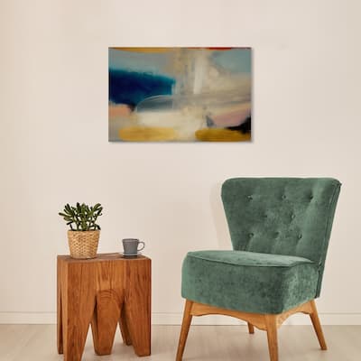 Wynwood Studio Canvas Abstract Embrace Yellow and Modern & Contemporary Wall Art Canvas Print