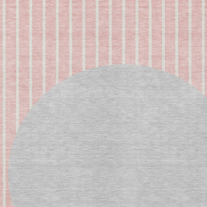 HomeRoots Striped Transitional Rectangle Outdoor Rug