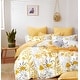 preview thumbnail 1 of 0, Autumn Yellow Floral 100% Cotton Reversible Comforter Set