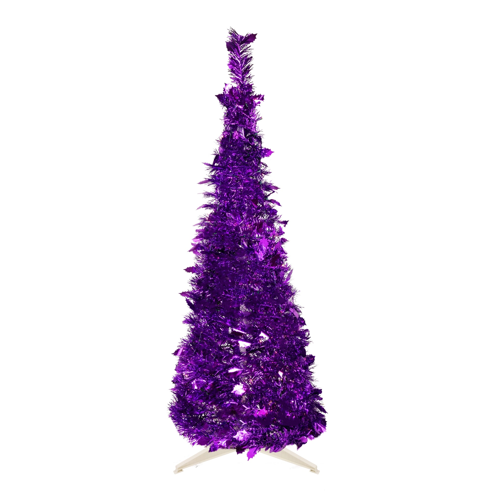 4' Tinsel Pop-Up Artificial Christmas Tree Unlit