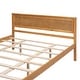 preview thumbnail 11 of 62, Solid Wood Platform Bed Frame with Headboard & Strong Slats Support