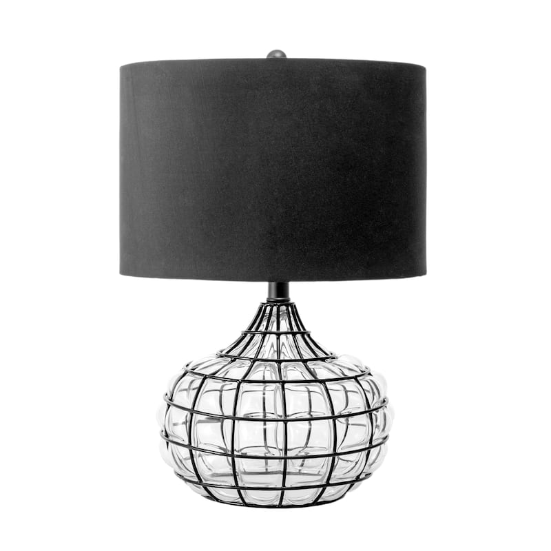 Nuloom Newburgh 20" Glass Table Lamp - 14"W x 14"D x 20"H
