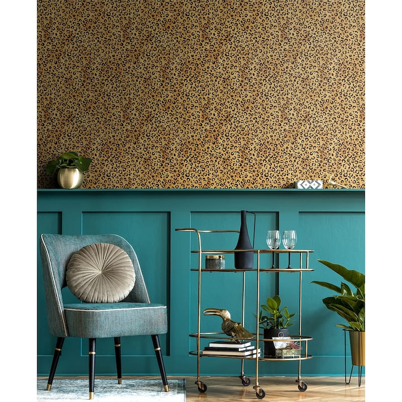 Daisy Bennett Designs Classic Leopard Peel and Stick Wallpaper