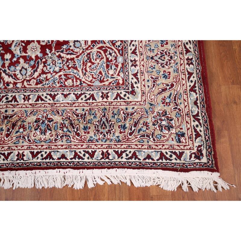Traditional Floral Mashad Turkish Area Rug Machine Made Carpet - 6'6" x 9'7"