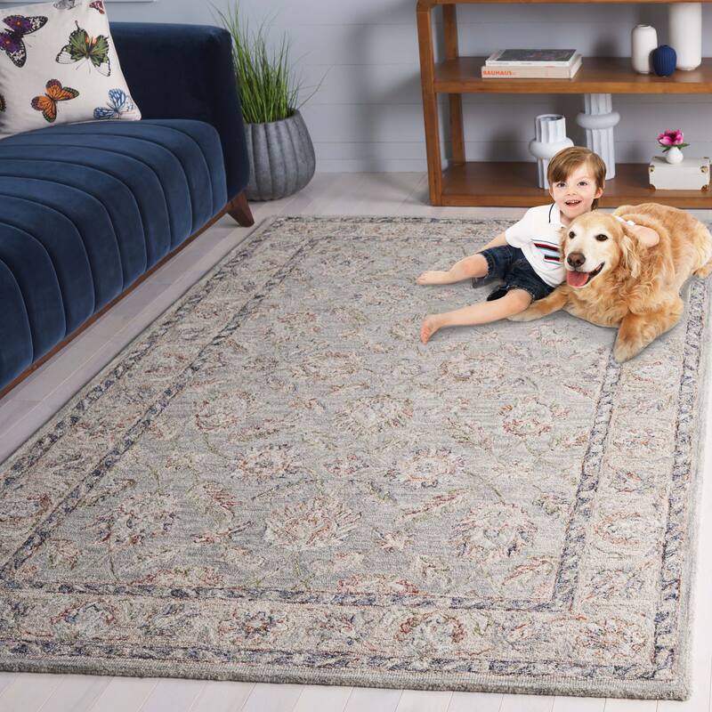 SAFAVIEH Handmade Metro Annarosa French Country Wool Rug