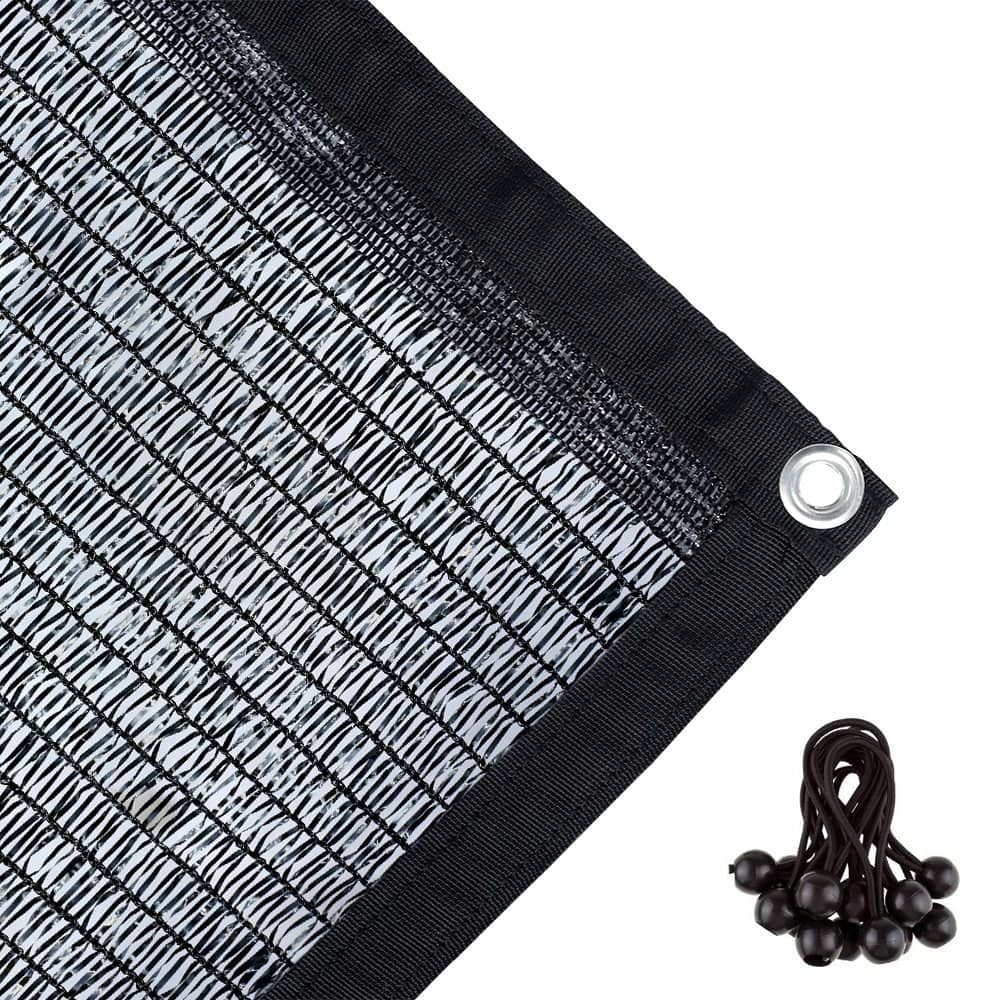 Agfabric 40% Sunblock Shade Cloth with Grommets for Garden Patio 12’ X 10’, Black